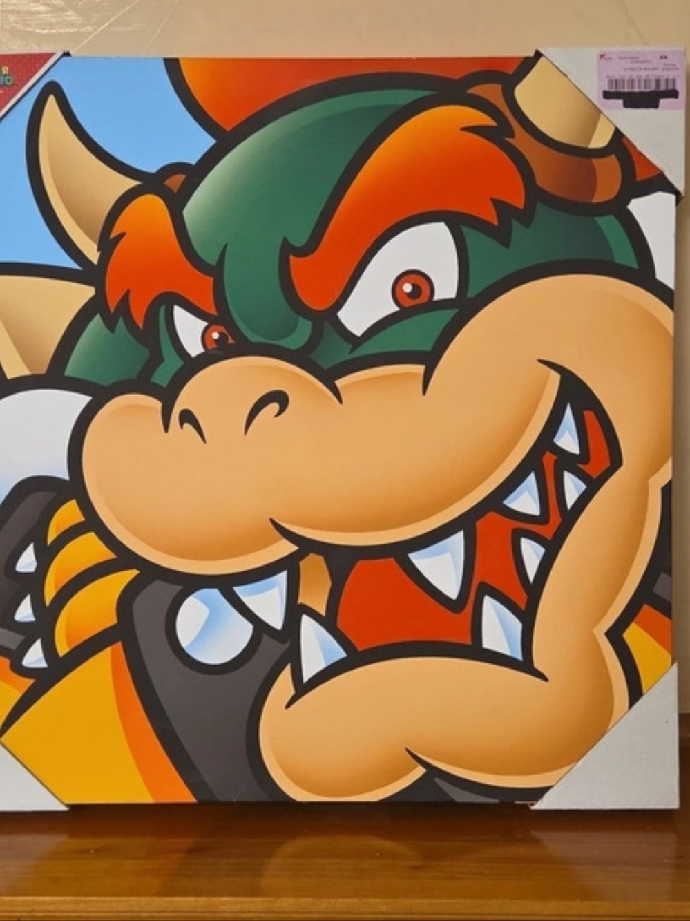 Nintendo Super Mario Bowser 16" x 16" Canvas Wall Art